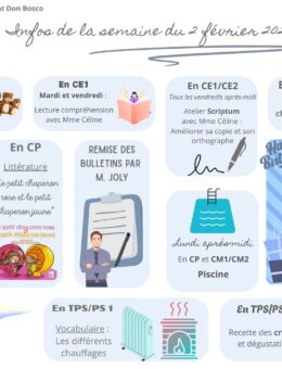Infos de la semaine du 2 février 2026